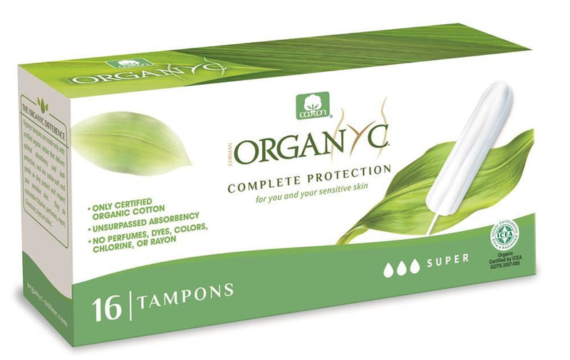 Organyc Tampons (Non Applicator) Super - 16 Tampons
