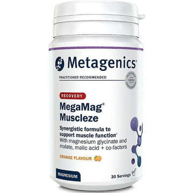 Metagenics MegaMag Muscleze Magnesium Powder Orange - 30 Servings