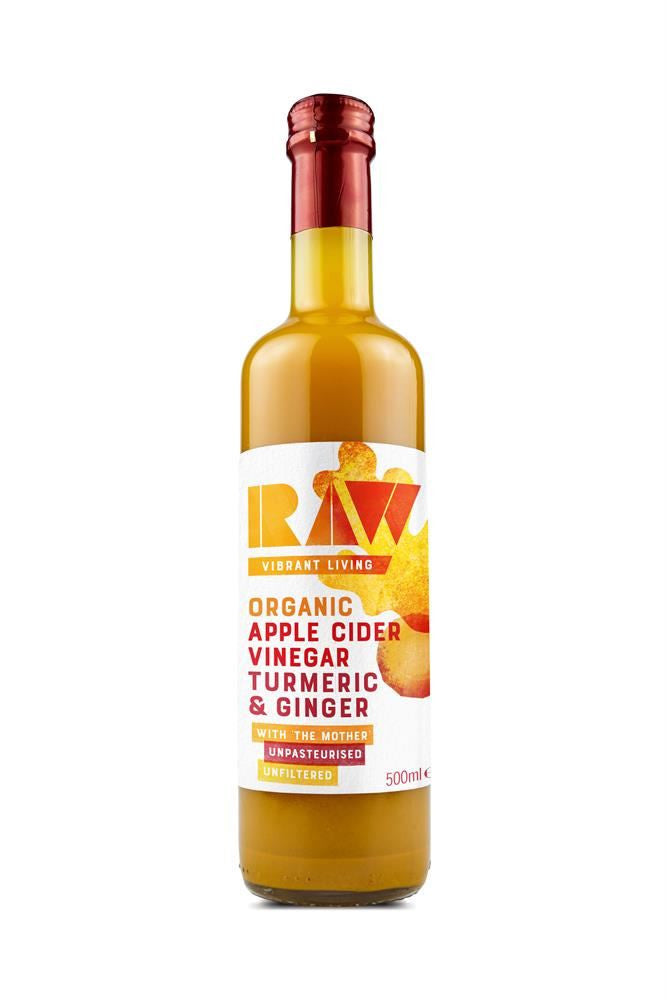 Raw Health Organic Apple Cider Vinegar with Turmeric & Ginger - 500ml