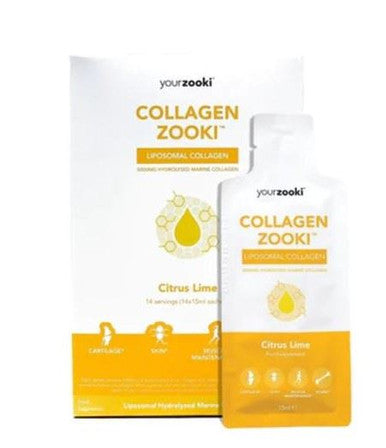 YourZooki Zooki Marine Collagen 5000mg Citrus Lime - 14 sachet (15ml each)