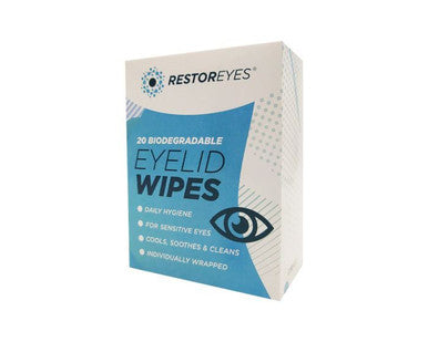 Restoreyes Eyelid Wipes - 20 Individual Wipes