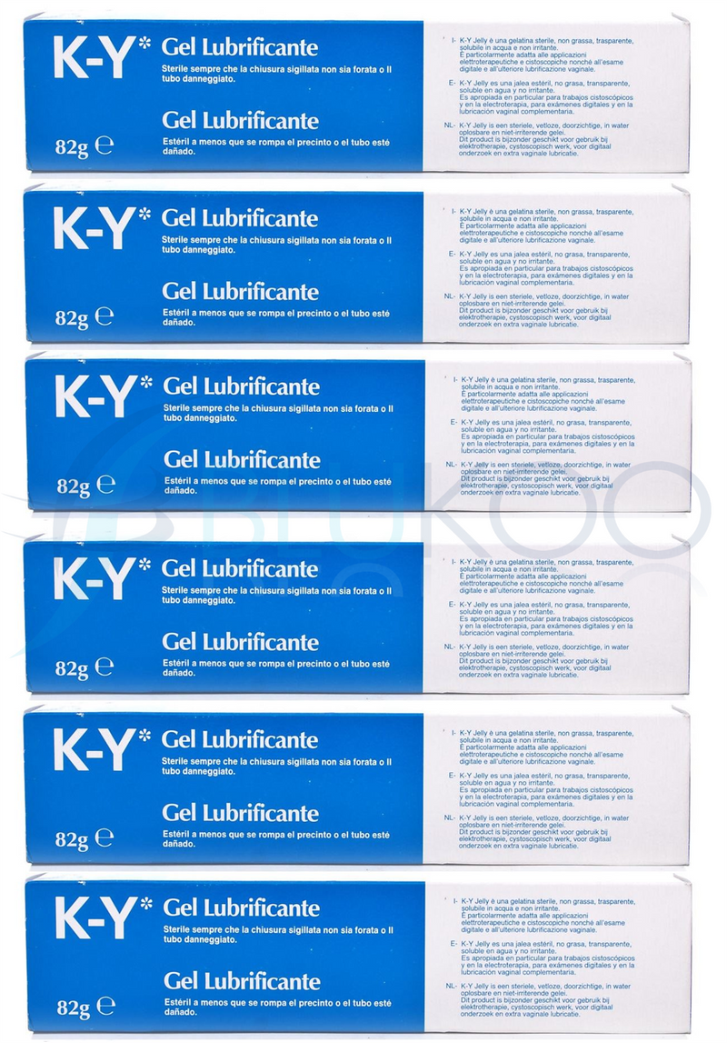 K-Y Jelly Personal Lubricant - 82g (Pack of 6)