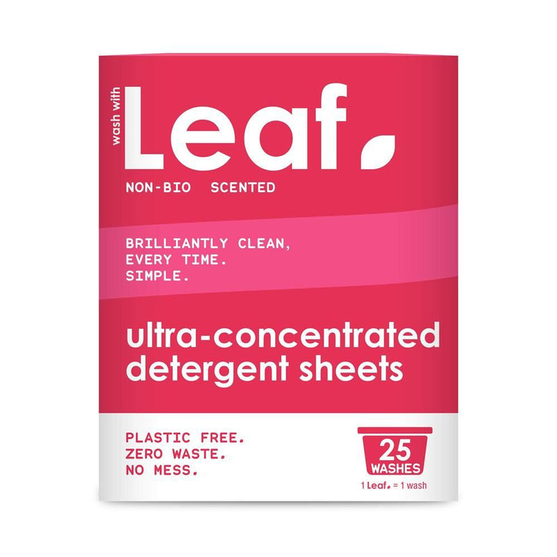 Wash With Leaf Non Bio Laundry Detergent Sheets - 25 Washes