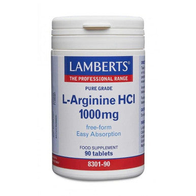 Lamberts L-Arginine HCl 1000mg - 90 Tablets