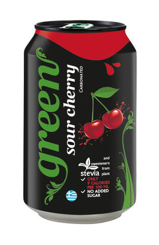 Green Cola Sour Cherry - 330ml (Pack of 24)
