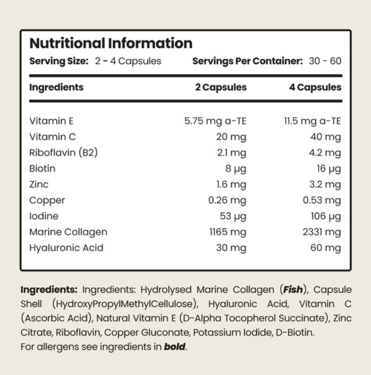 Vitabright Marine Collagen Complex 1000mg - 120 Capsules