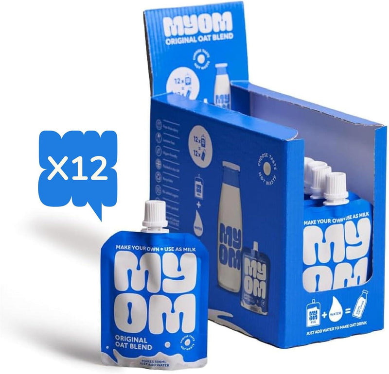 MYOM Original Oat Drink Premix Pouch - 65g (Pack of 12)