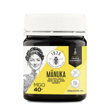 1839 MGO 40+ Multifloral Manuka Honey - 250g