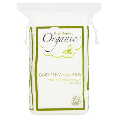 Simply Gentle Organic Baby Cleansing Pads - 60 Pads