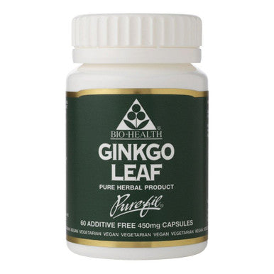 Bio Health Ginkgo Leaf 450mg - 60 Capsules