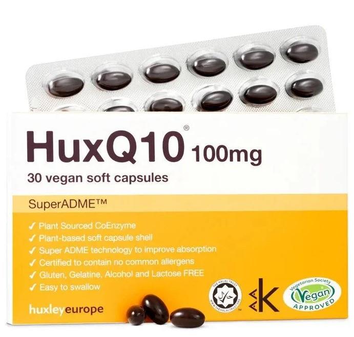 Huxley HuxQ10 100mg Coenzyme Q10 - 30 Vegan Soft Caps