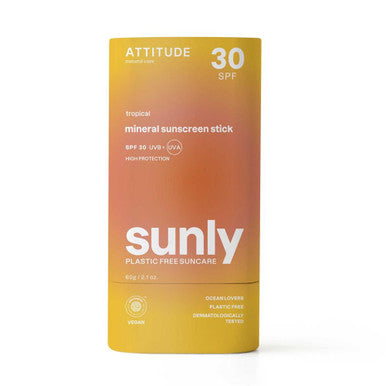 Attitude Sunly Tropical SPF 30 Sunscreen Stick - 60g