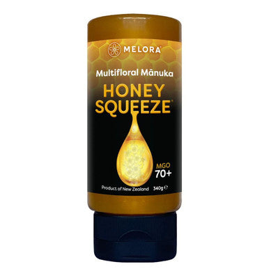 Melora Squeeze Multifloral MGO70+ Manuka Honey - 340g