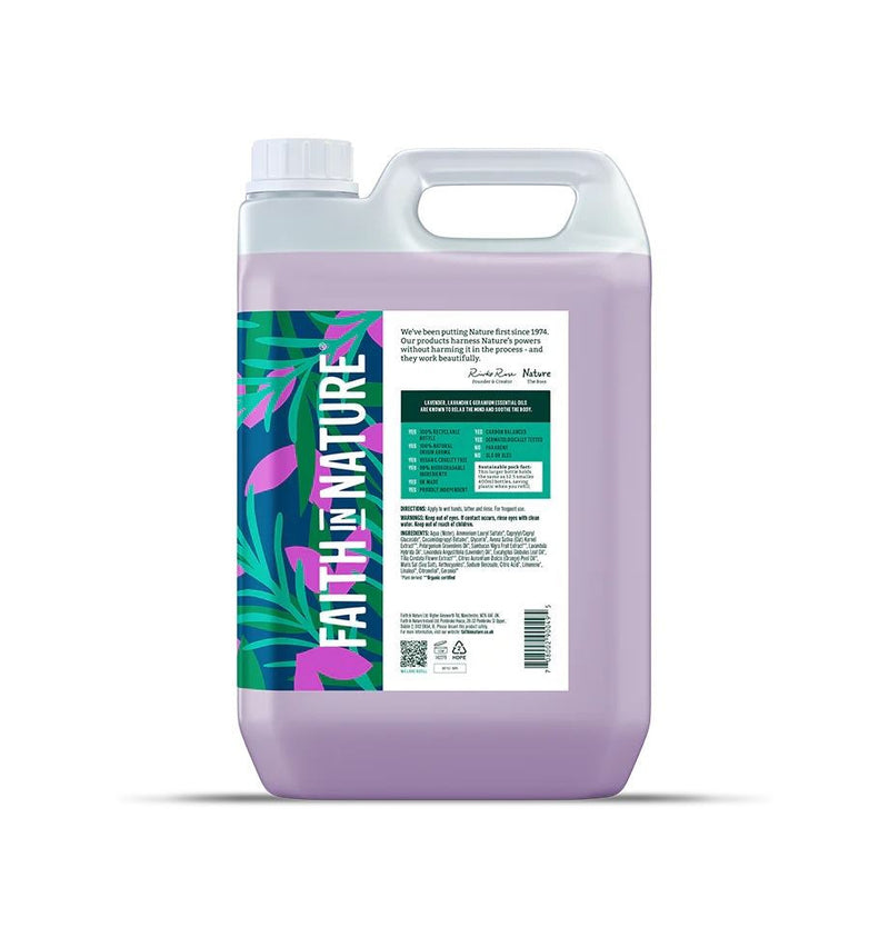 Faith in Nature Lavender & Geranium Hand Wash - 5L