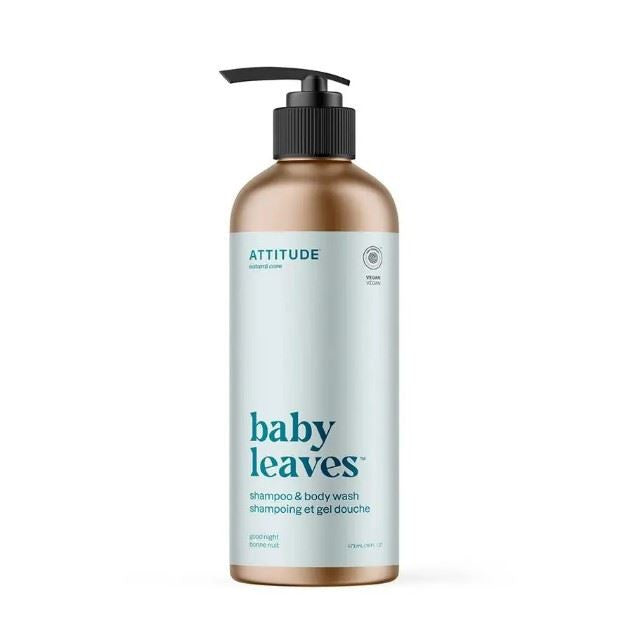 Attitude Baby Leaves Essential 2in1 Shampoo & Body Wash Almond Milk - 473ml