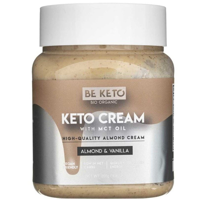 BeKeto Keto Cream Almond & Vanilla + MCT Oil - 250g