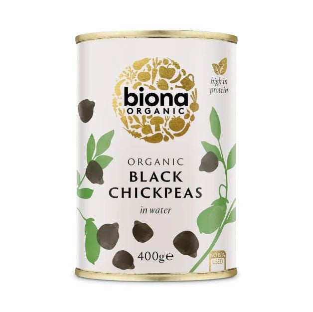 Biona Organic Black Chickpeas - 400g
