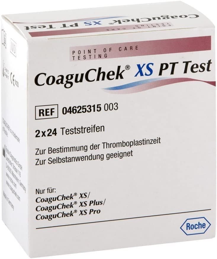 Coaguchek XS PT Test Strips - 2x24 Test Strips