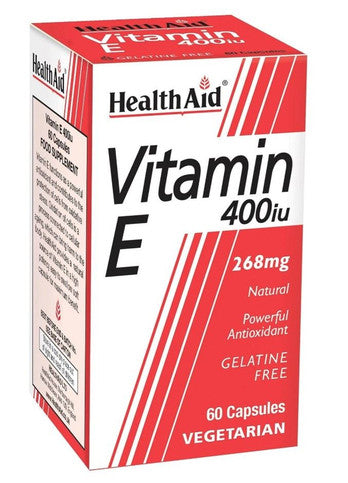 HealthAid Vitamin E 400iu Natural Veg Caps - 60 Veg Caps