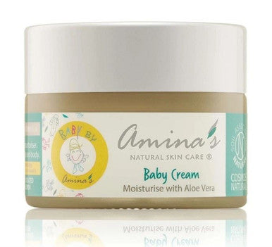 Amina's Natural Skincare Natural Aloe Vera Baby Cream for Face & Body - 50ml