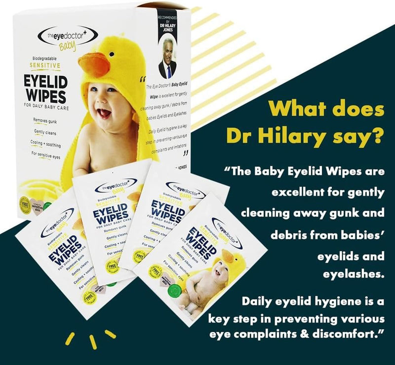 The Eye Doctor Baby Eyelid Wipes - 20 Wipes