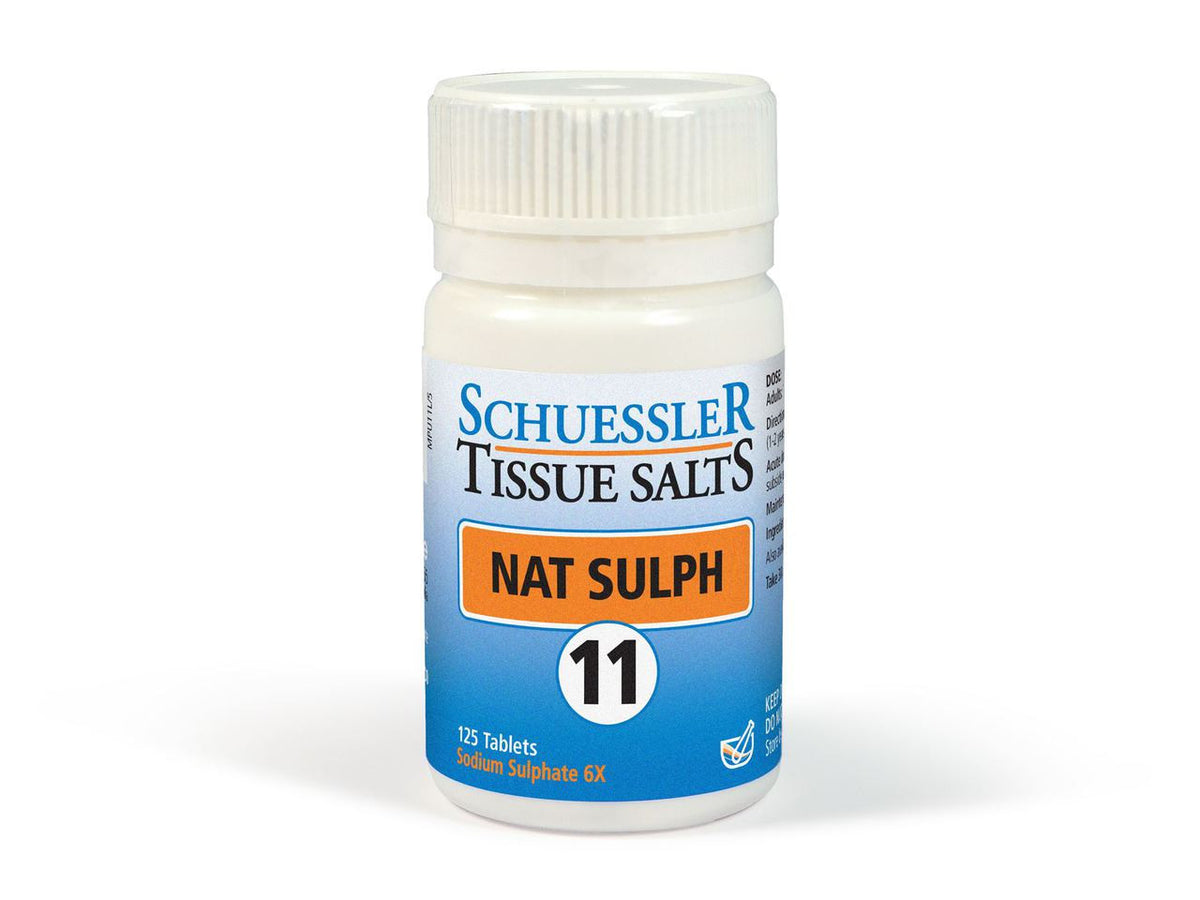 Schuessler Tissue Salts Nat Sulph No 11 - 125 Tablets | Vitamin Planet