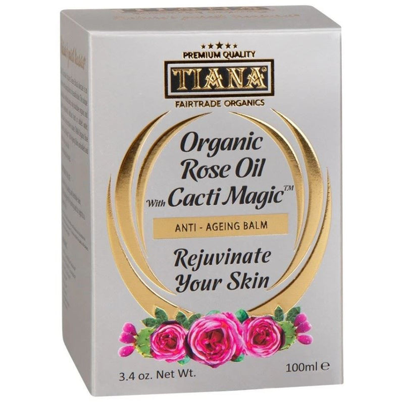 Tiana Organic Anti-Ageing Balm with Rose Oil - 100ml