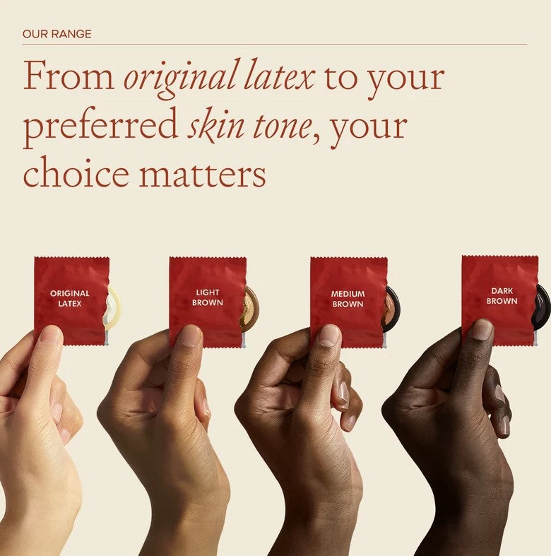 Roam Skin Tone Condoms - 12x Light Brown