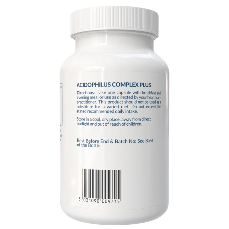 Nutraconcepts Acidophilus Complex Plus - Bacteria Probiotic Gut Support - 60 Capsules