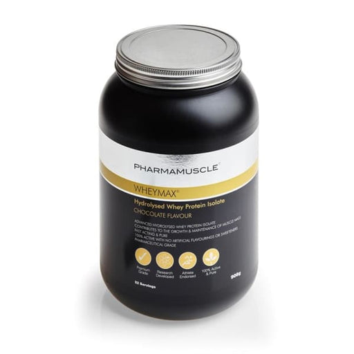WHEYMAX Hydrolysed Whey Protein Isolate 908g - Pharmamuscle™